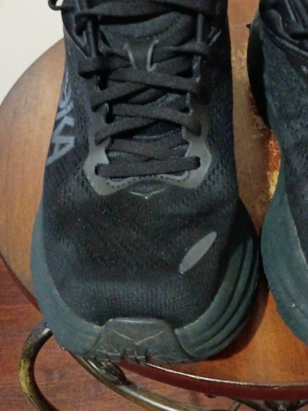 Hoka One One Bondi 8 Womens size 10B Black White Running Shoes 1127952 BBLC - Picture 7 of 13